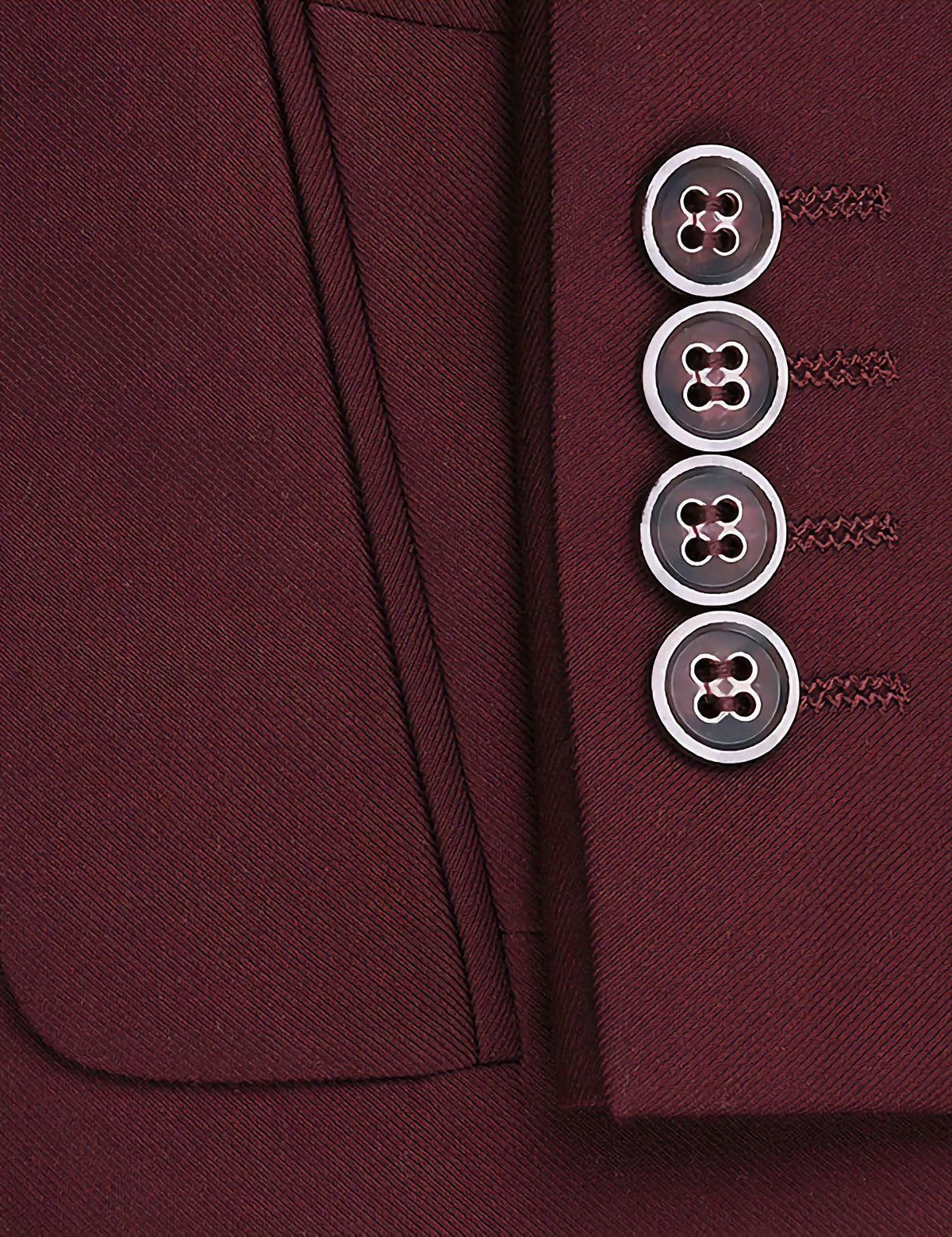 Classic 2 Piece Suit 2 Buttons Regular Fit In Burgundy