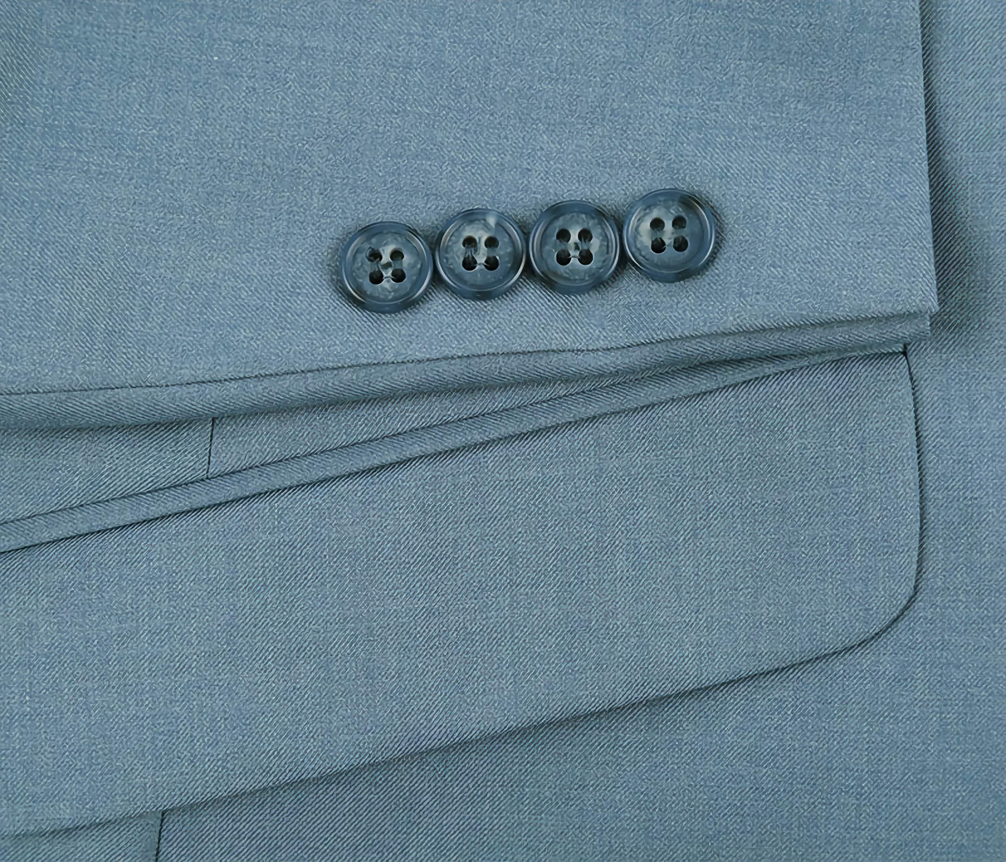Light Blue 2 Piece Suit Notch Lapel Slim Fit - Suits99