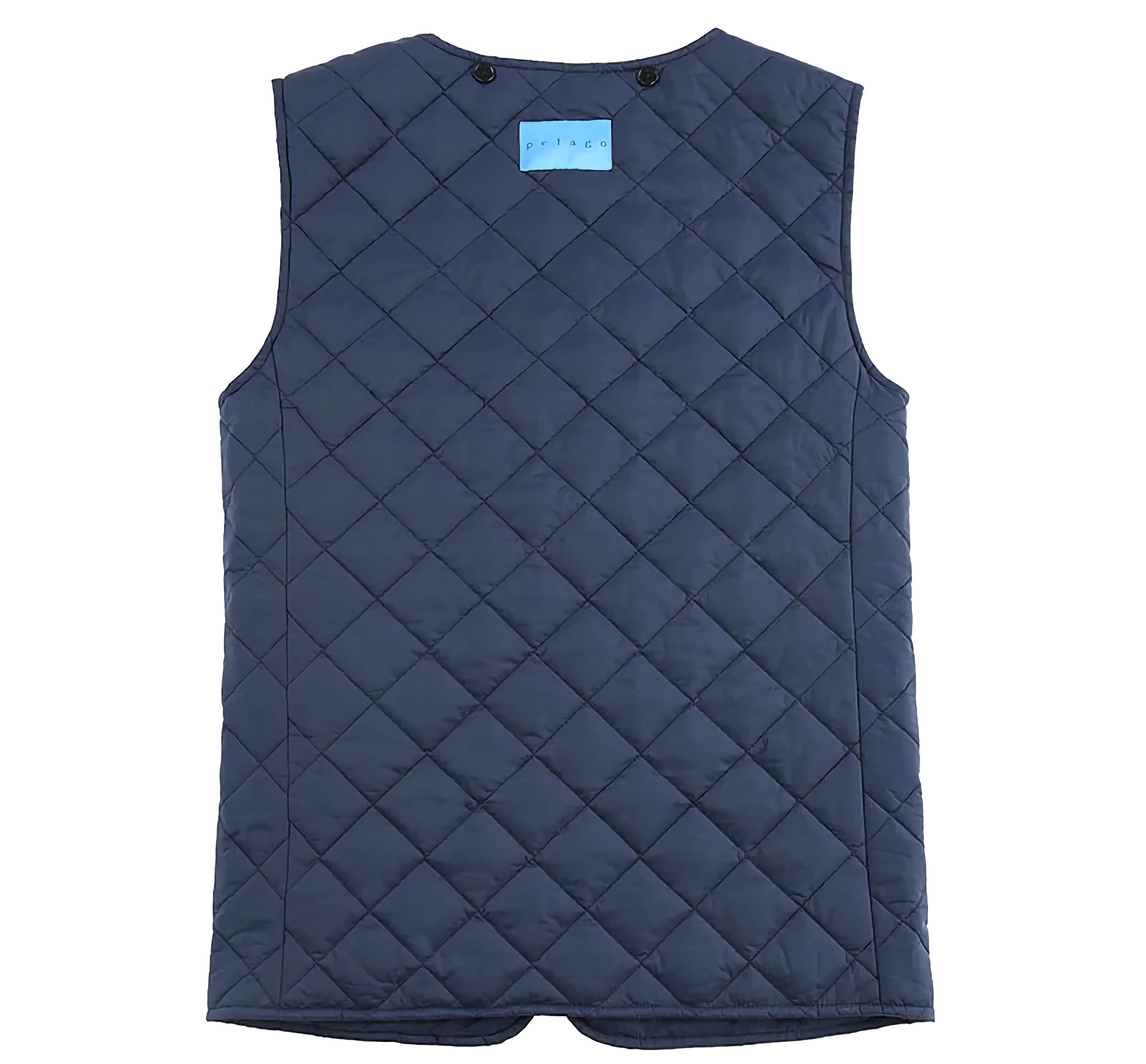 PELAGO Standard Collar Functional Trench Coat With Removable Quilted Liner in Navy - Suits99