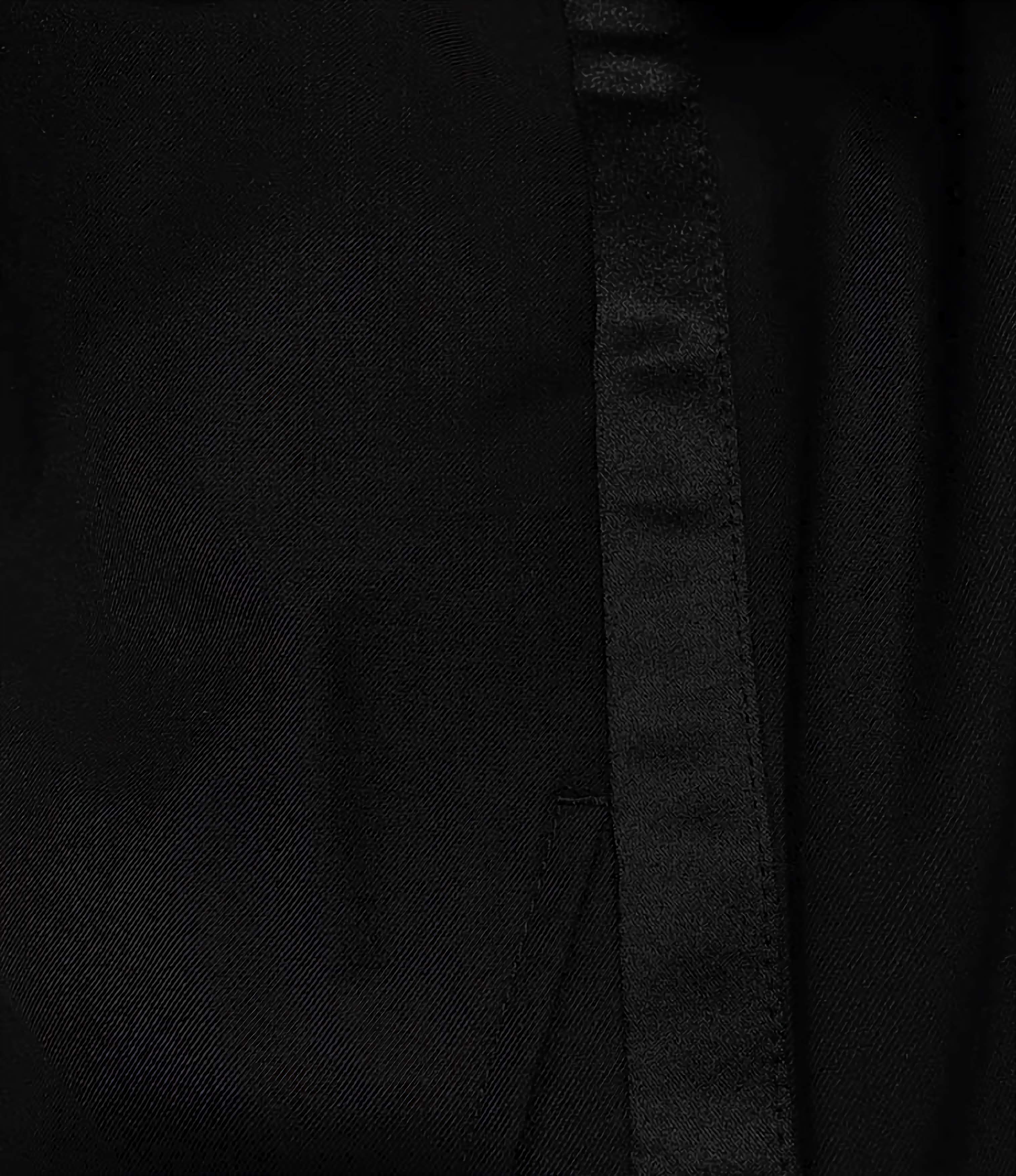 Regular Fit Satin Lapel 2 Piece Tuxedo in Black - Suits99