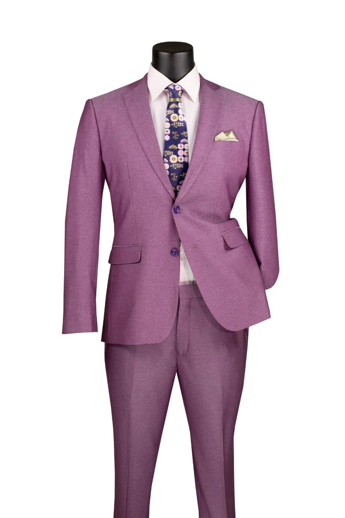 Mens Easter Suit - Jacket and Pants in Summer Color Light Purple Textured Modern Fit Light Weight Light Purple / 38 Long + 32 Waist(Adjust 2" Large Mens Easter Suit - Jacket and Pants in Summer Color Light Purple Textured Modern Fit Light Weight Light Purple / 38 Long + 32 Waist(Adjust 2" Large