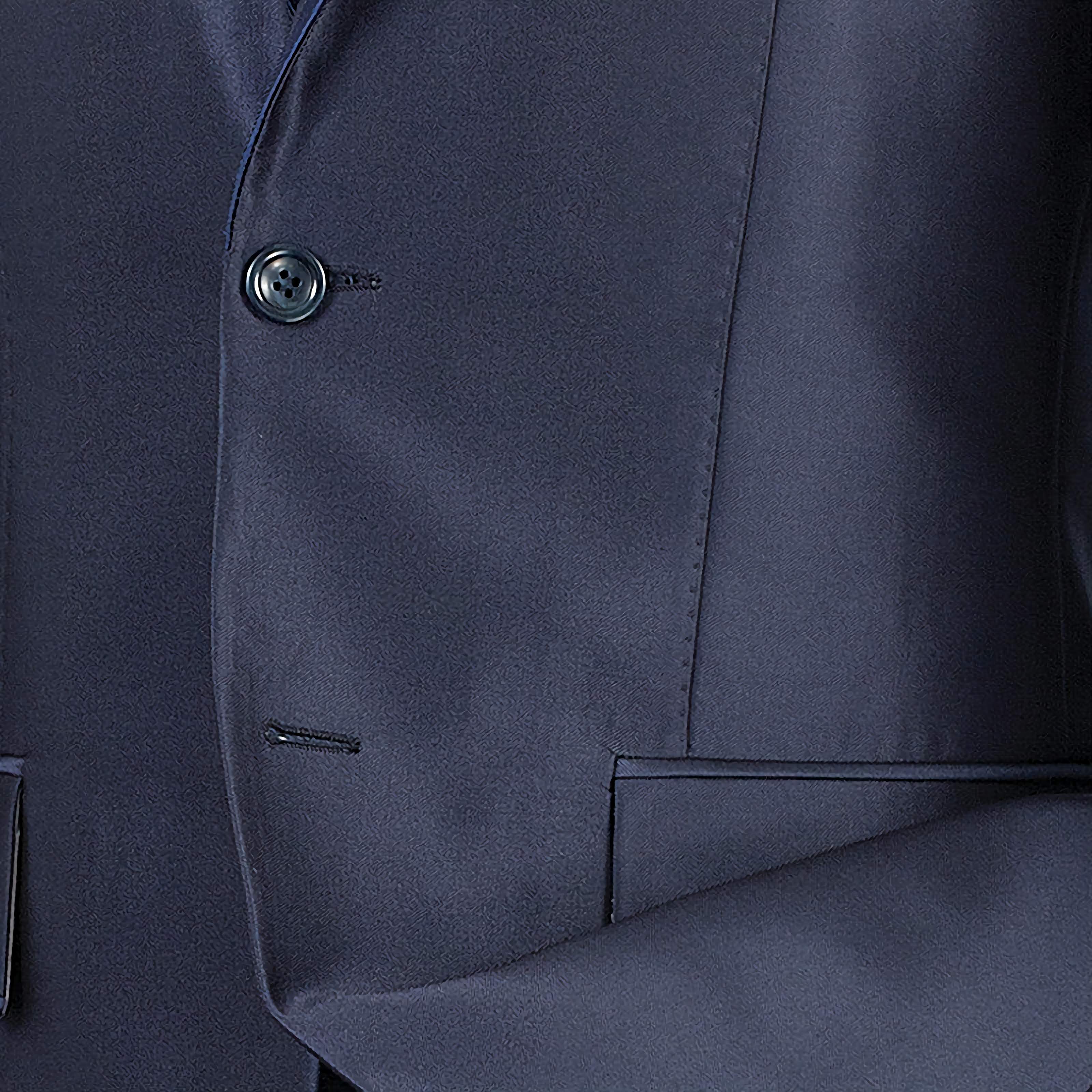 Slim Fit Men's Suit 2 Piece 2 Buttons Shiny Sharkskin in Blue - Suits99