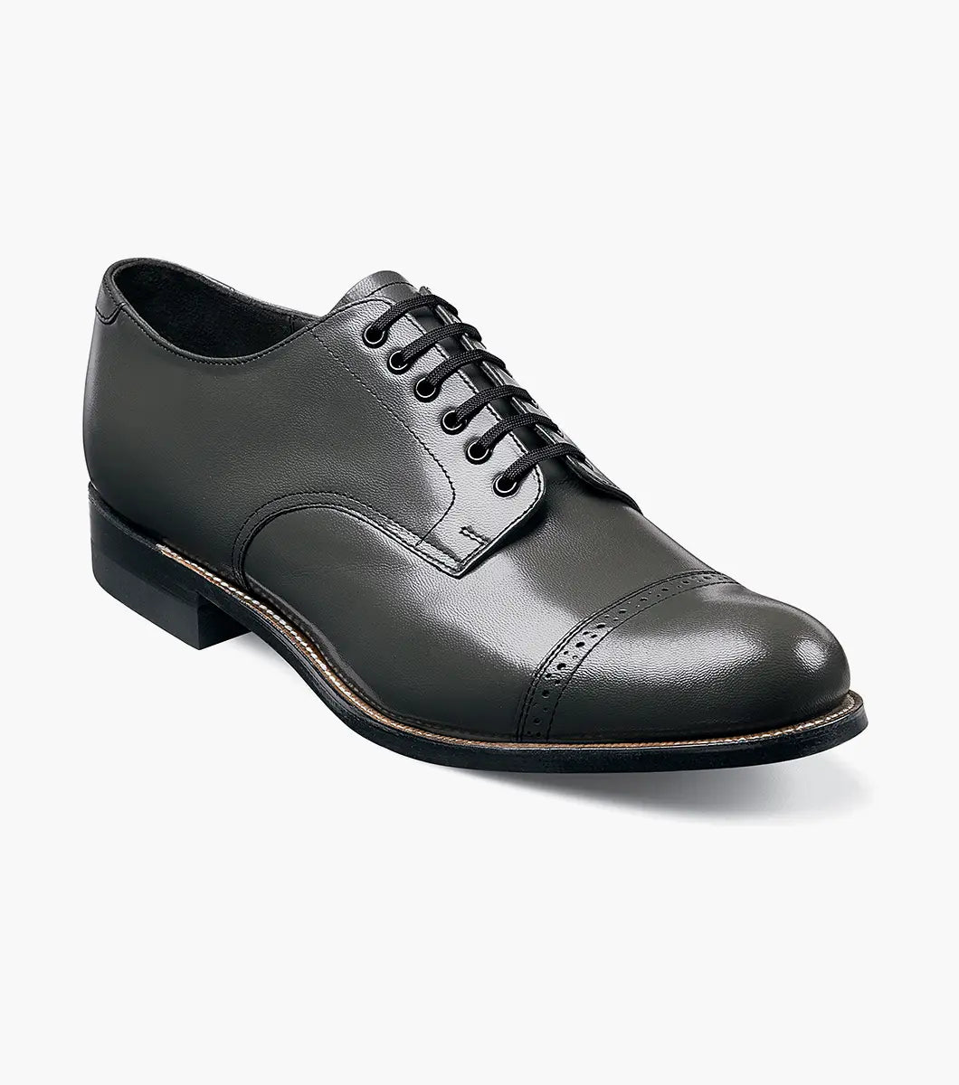 Madison Cap Toe Oxford Steel Gray EE - Suits99