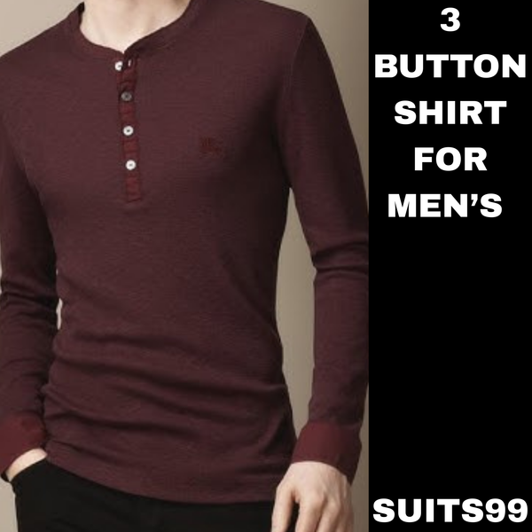 what is a 3 button shirt