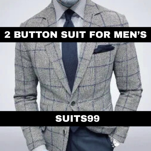 how to wear a two button suit