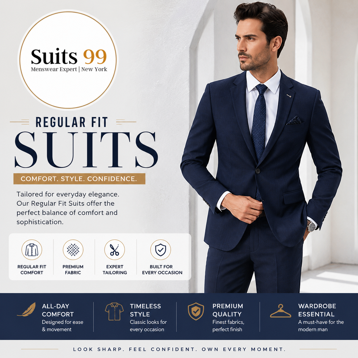Regular Fit Suits: The Perfect Blend of Comfort, Style &amp; Confidence