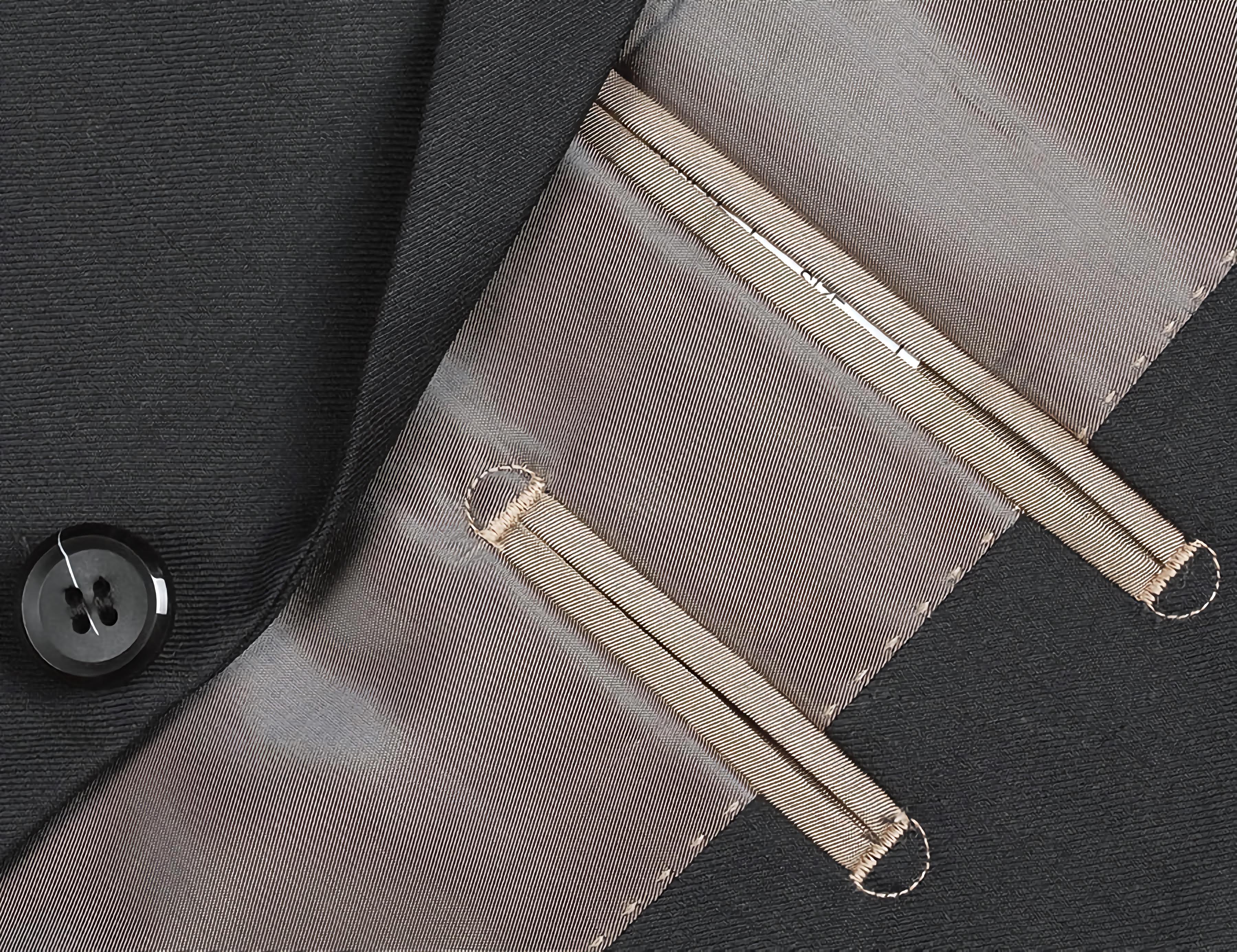 Black 100% Virgin Wool Regular Fit  2 Piece Suit 2 Button - Suits99