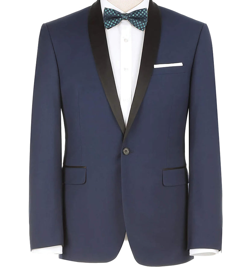 Blue 2 Piece Tuxedo Shawl Lapel Slim Fit - Suits99
