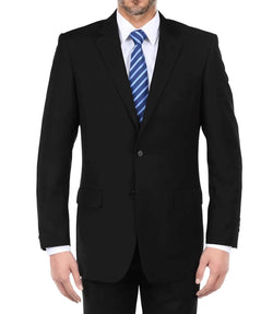 Classic 2 Piece Suit 2 Buttons Regular Fit In Black