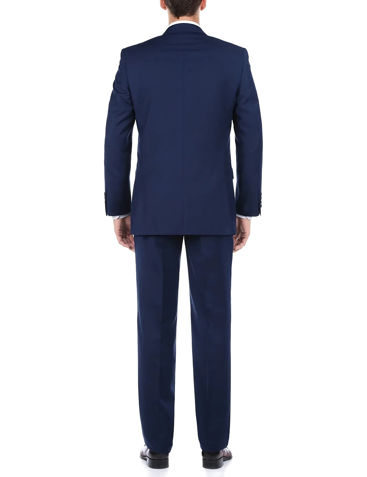 Classic 2 Piece Suit 2 Buttons Regular Fit In Navy - Suits99
