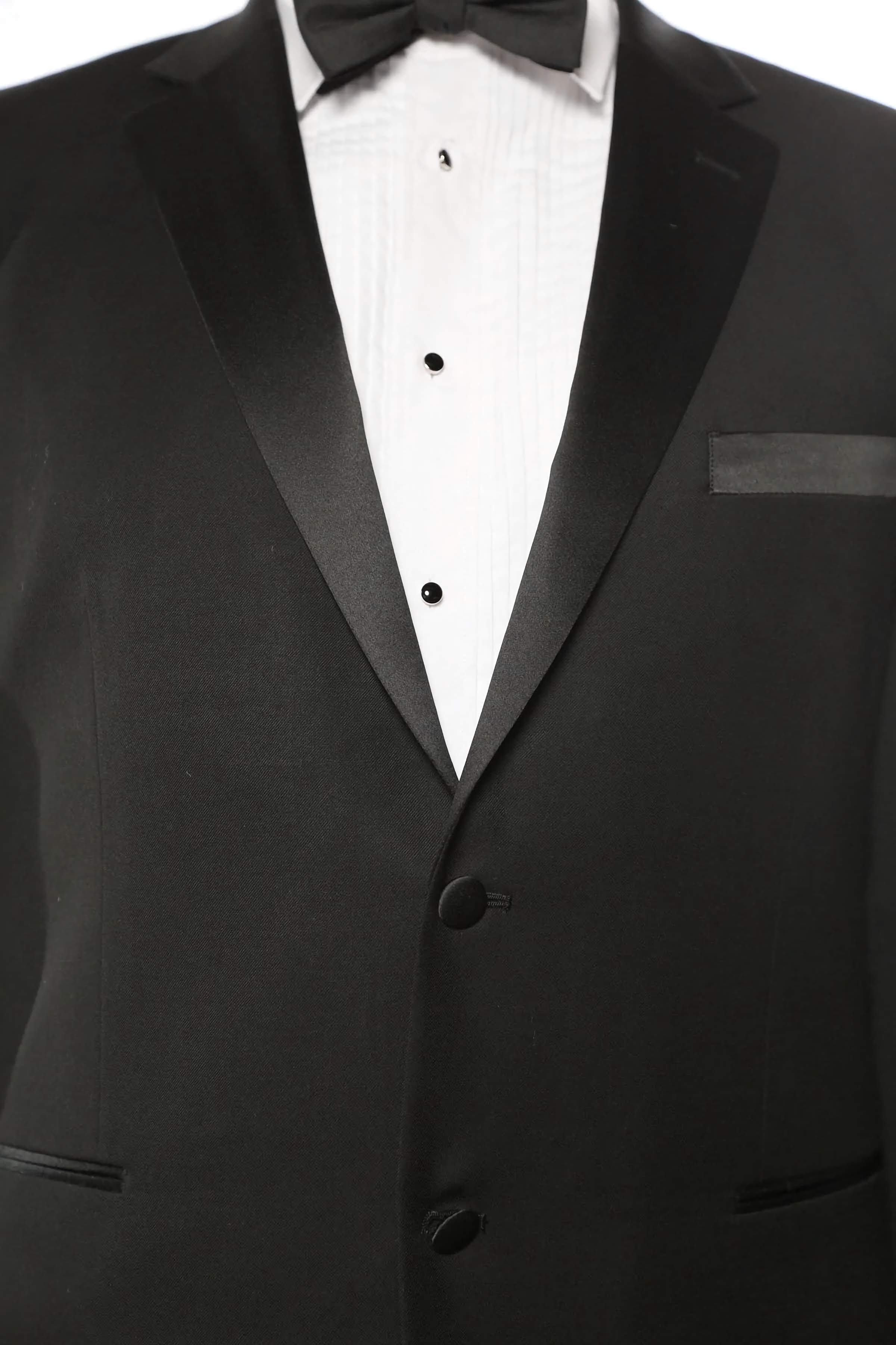 Classic Tuxedo 2 Piece Regular Fit In Black - Suits99
