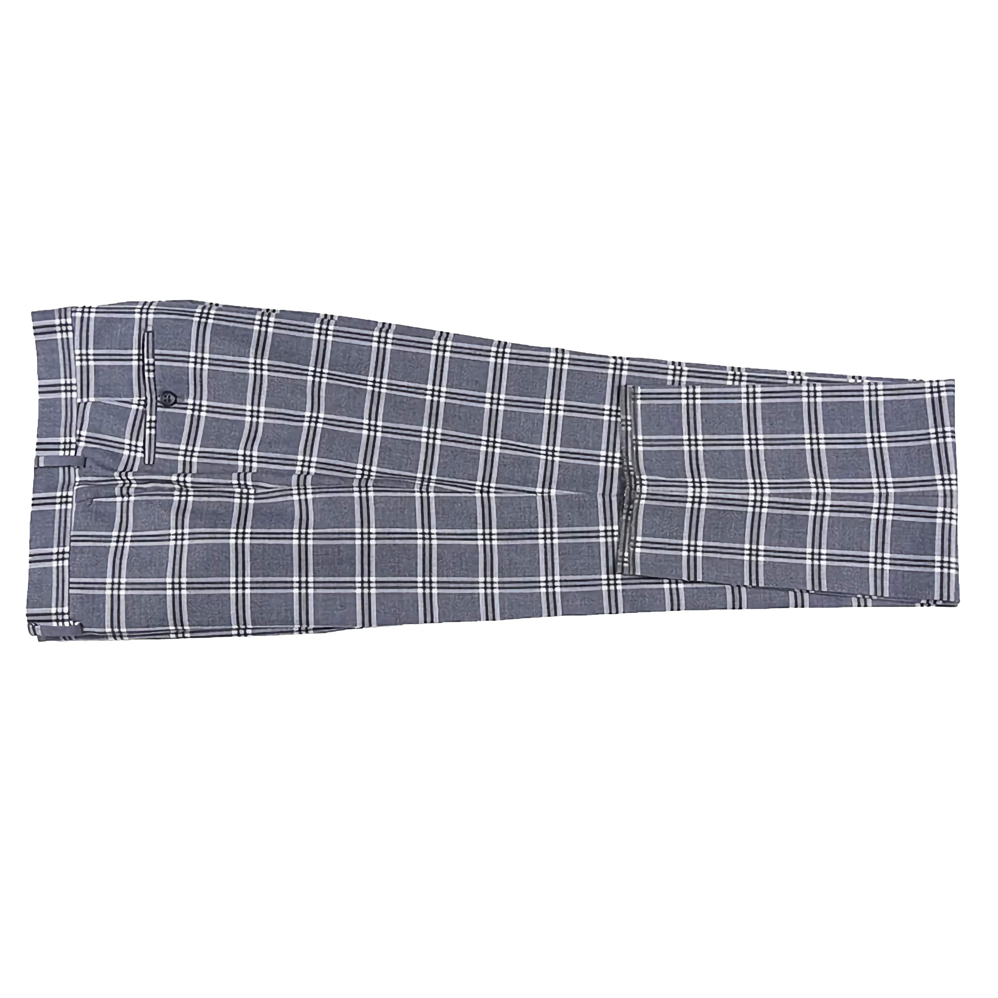 English Laundry Dimgray with White Check Slim Fit Suit