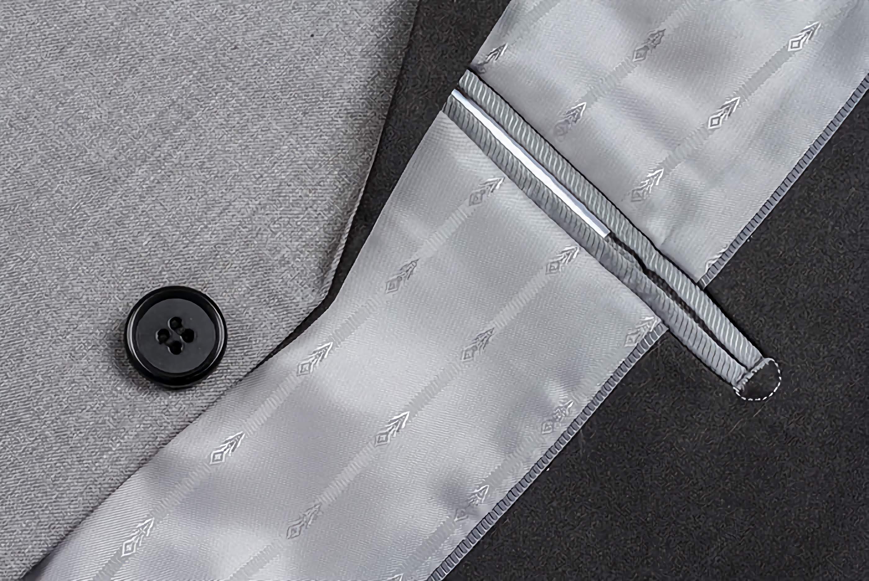 Gray 2 Piece Tuxedo Shawl Lapel Slim Fit
