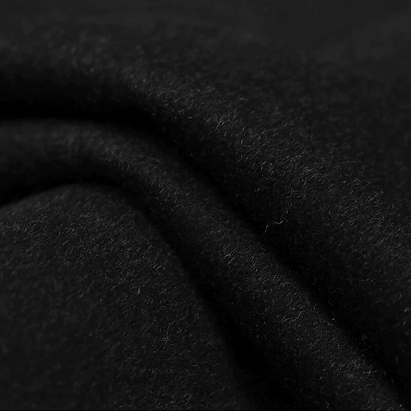 Milano Collection - Winter Fall Essentials Men's Dress Top Coat 48" Long in Black