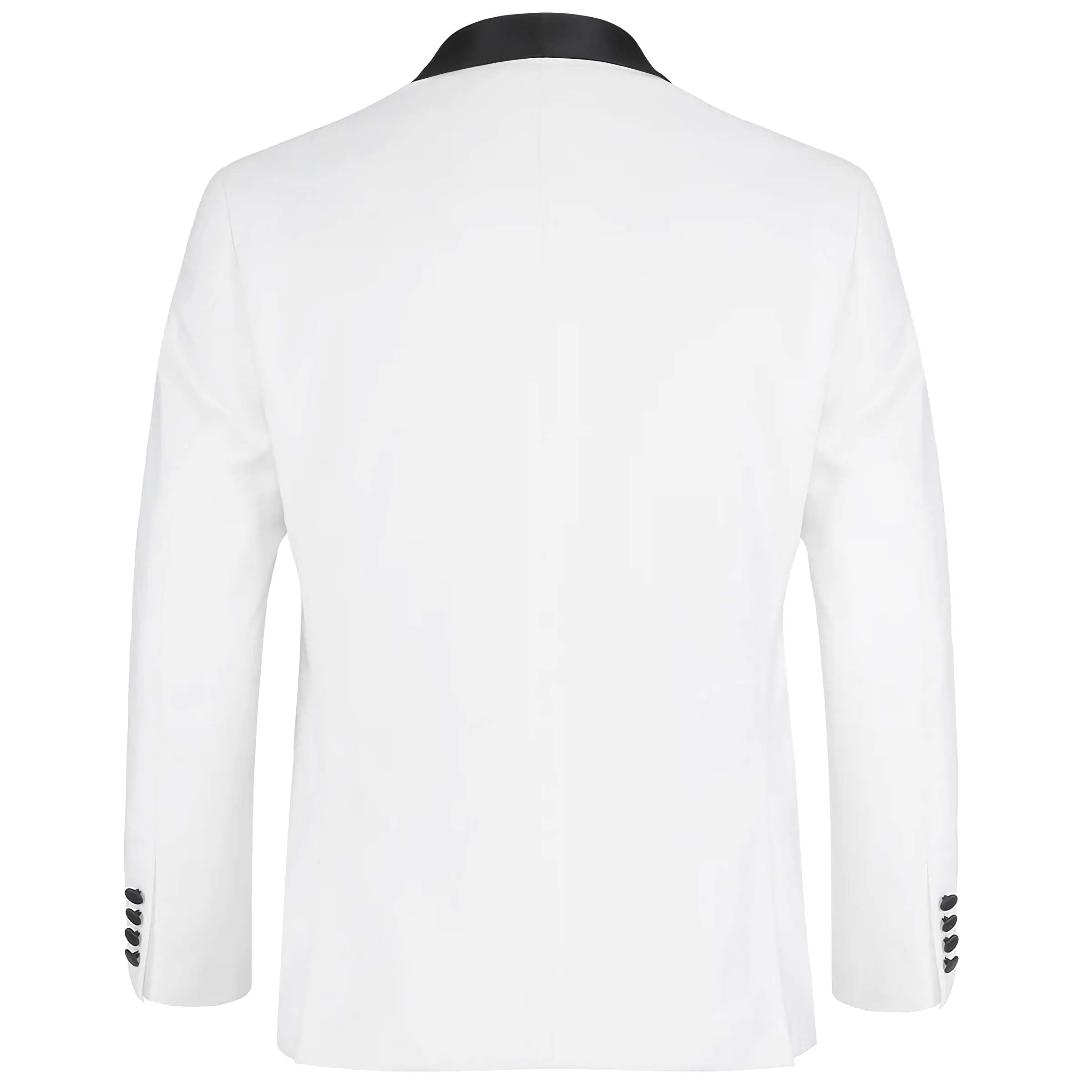 Off White 2 Piece Tuxedo Shawl Lapel Slim Fit - Suits99