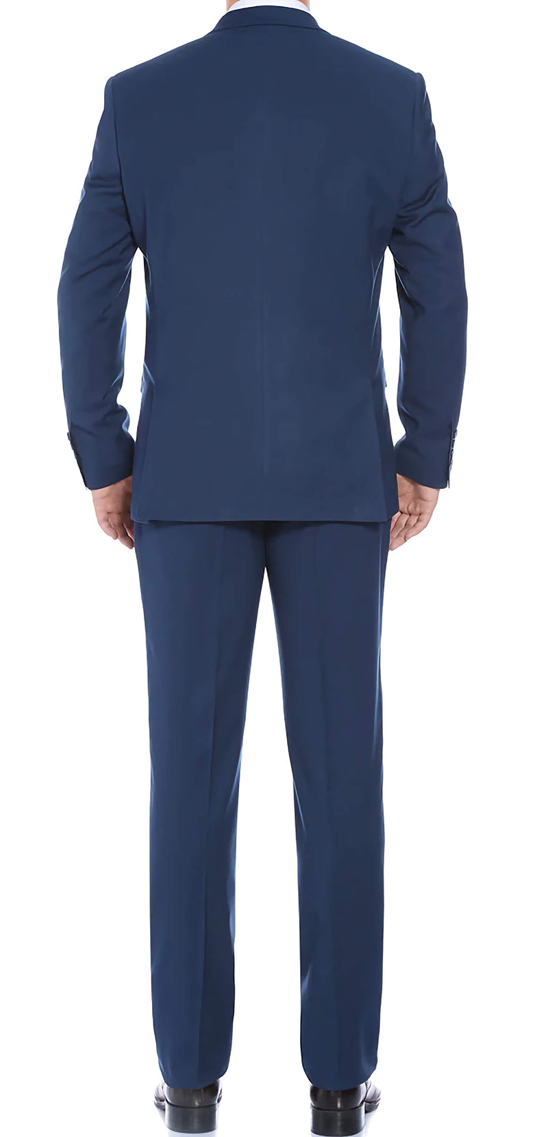 Performance Stretch Suit 2 Piece Slim Fit in Blue - Suits99