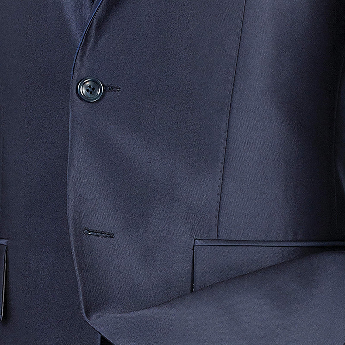 Slim Fit Men's Suit 2 Piece 2 Buttons Shiny Sharkskin in Blue - Suits99