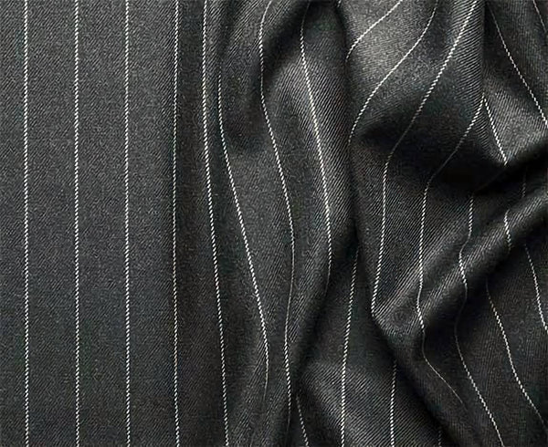 Rockefeller Collection - Double Breasted Stripe Suit Charcoal Regular Fit 2 Piece - Suits99