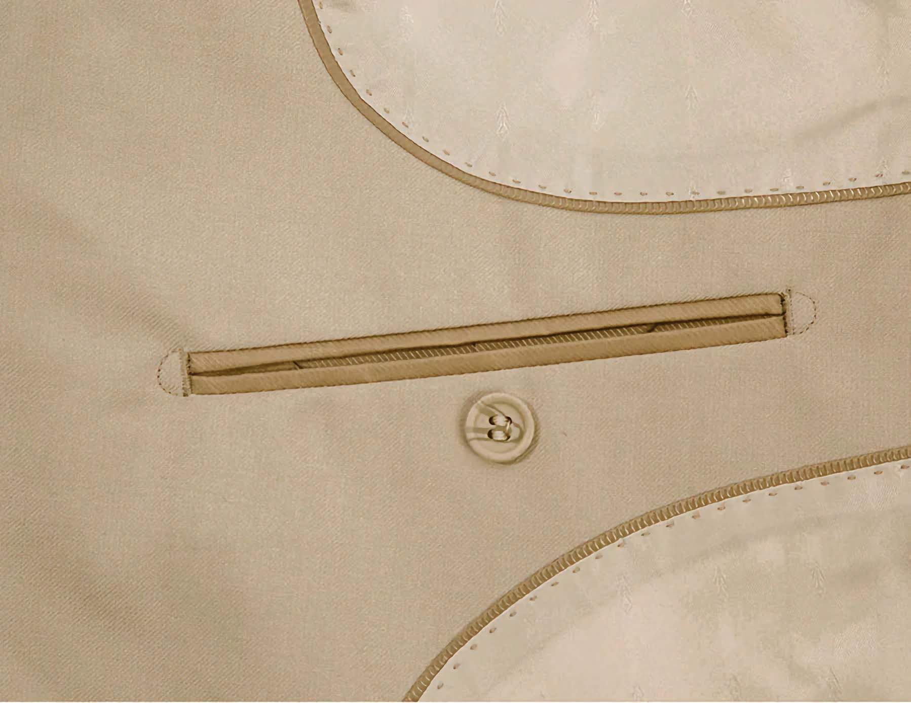 Classic 2 Piece Suit 2 Buttons Regular Fit In Beige - Suits99