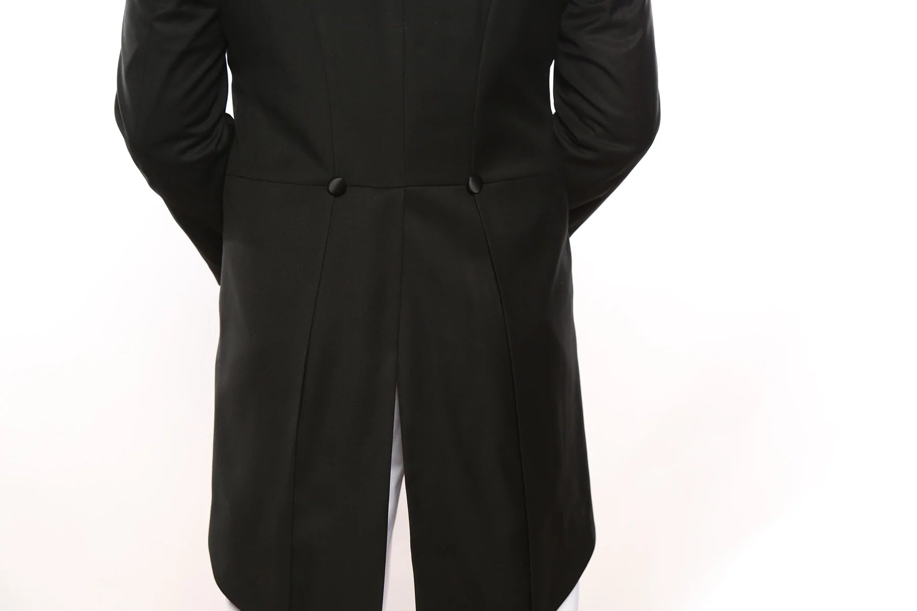 Classic Full Dress Tuxedo Tails 2 Piece Regular Fit In Black - Suits99