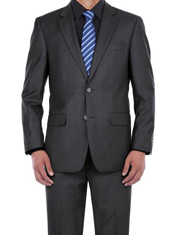 Classic 2 Piece Suit 2 Buttons Regular Fit In Charcoal Gray