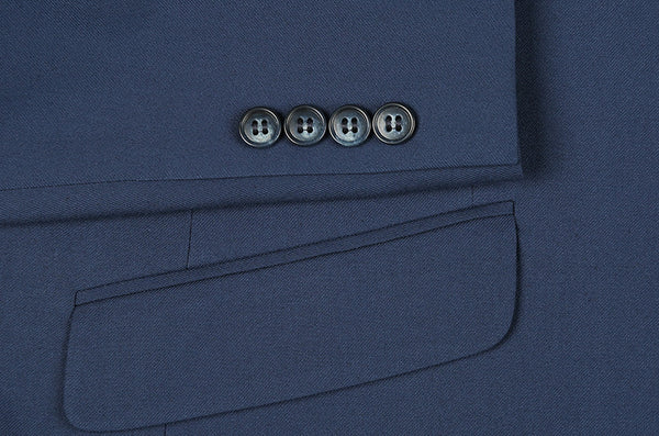 Performance Stretch Suit 2 Piece Slim Fit in Blue - Suits99
