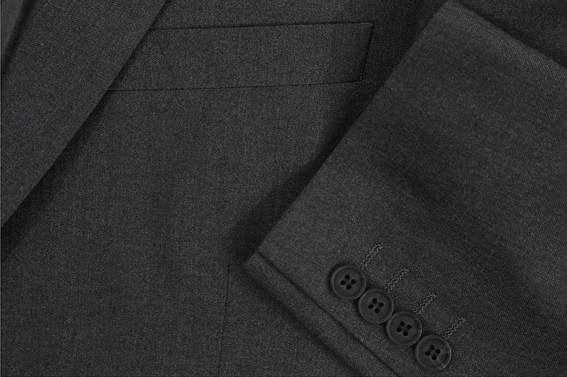 Classic 2 Piece Suit 2 Buttons Regular Fit In Charcoal Gray