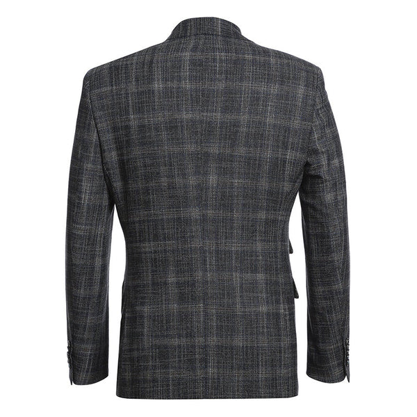 English Laundry 3-Piece Black Check Slim Fit Suit