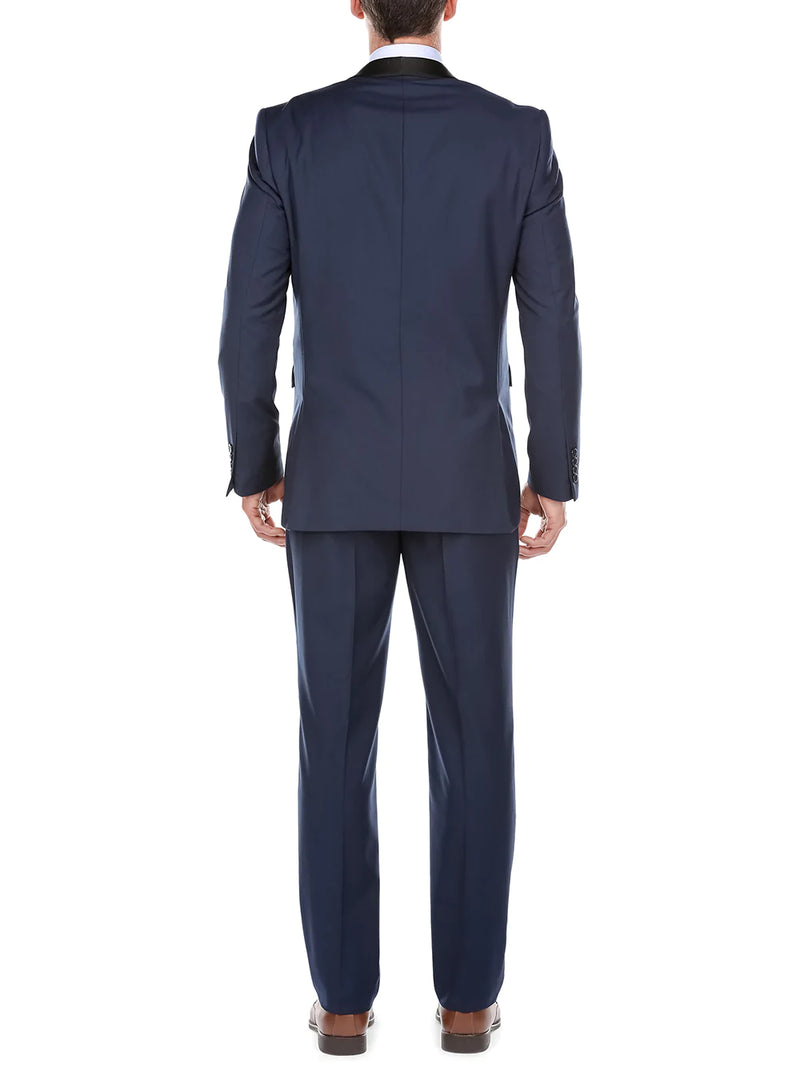 Blue 2 Piece Tuxedo Shawl Lapel Slim Fit - Suits99
