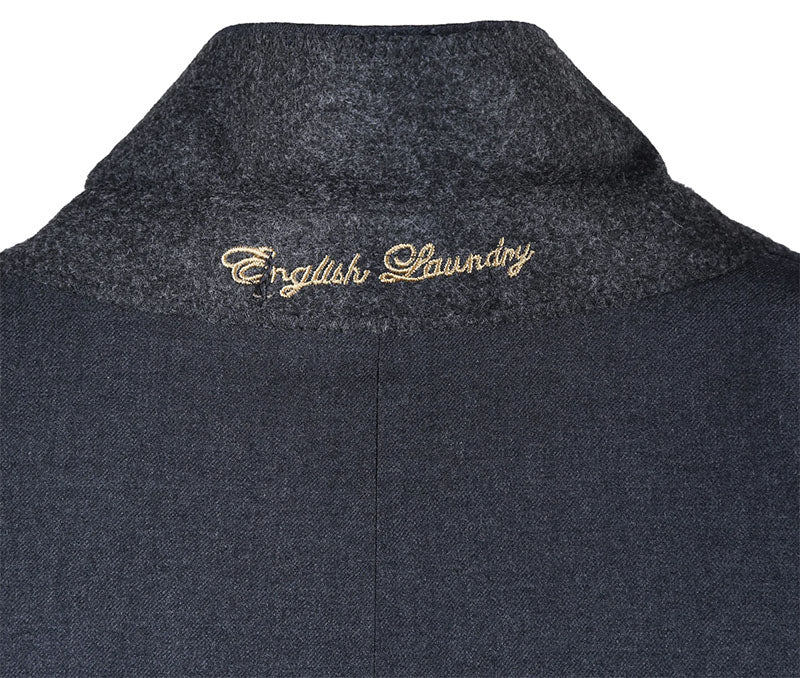 English Laundry Wool & Cashmere Slim Fit 2 Piece Suit in Charcoal - Suits99